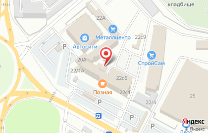 Торгово-монтажная компания Прометей в Центральном районе на карте