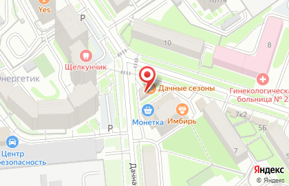 Магазин по продаже овощей и фруктов в Заельцовском районе на карте