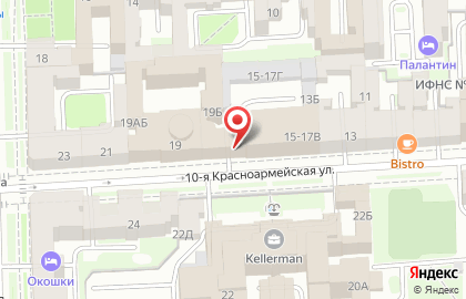 Монтажная компания Авангард на 10-ой Красноармейской улице на карте