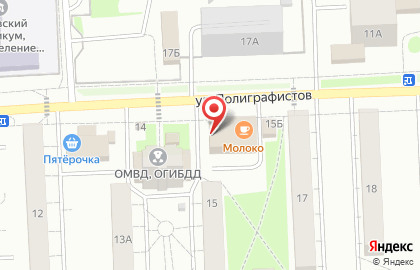 Банкомат Возрождение на улице Полиграфистов в Чехове на карте