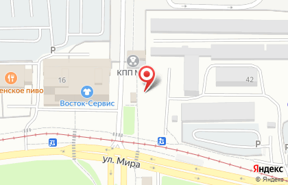 Киоск по продаже выпечки на улице Мира на карте