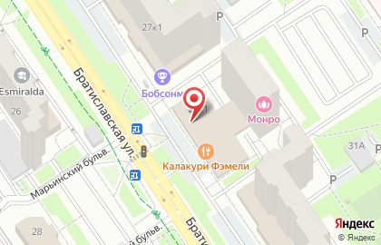 Супермаркет здорового питания ВкусВилл на Братиславской улице, 29 к 1 на карте