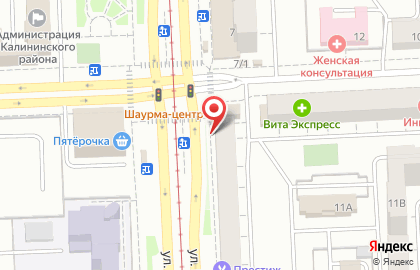 Кафе-кулинария Трапеза в Калининском районе на карте