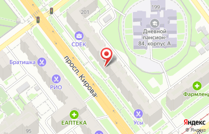 Салон оптики Взгляд на проспекте Кирова на карте