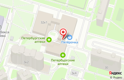 Магазин товаров для рукоделия Все для шитья в Санкт-Петербурге на карте