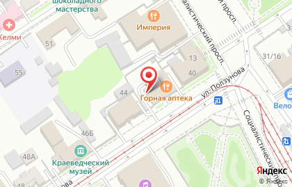 Автомагазин Мир Тюнинга в Центральном районе на карте