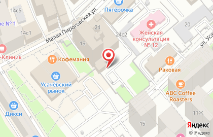 Банк Новиком на улице Усачёва на карте
