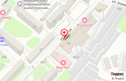 Продуктовый магазин в Кировском районе на карте