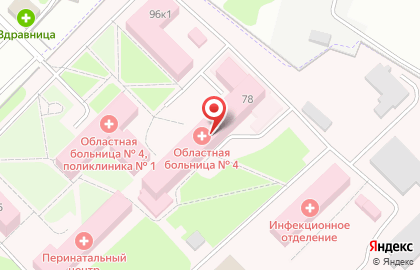 Поликлиника №1 в Тюмени на карте