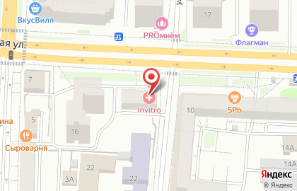 Медицинская компания Инвитро на улице Володарского на карте