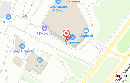 Автоцентр Стартер на проспекте Маршала Жукова на карте