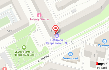 Бэби-клуб в Ханты-Мансийске на карте