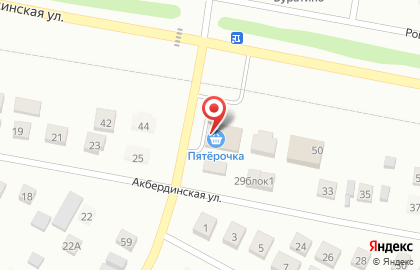 Супермаркет Пятёрочка в Октябрьском районе на карте