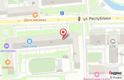 Продуктовый дискаунтер Батон в Центральном районе на карте