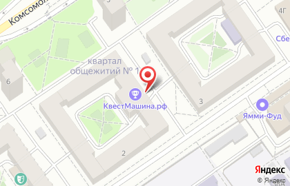 Досуговая компания КвестМашина.рф в микрорайоне Макаренко на карте