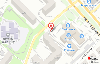 Автостоянка Омега на улице Бориса Богаткова на карте