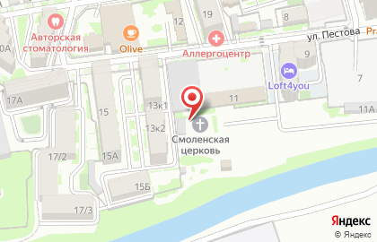 Храм Смоленской иконы Божией Матери в Пятигорске на карте
