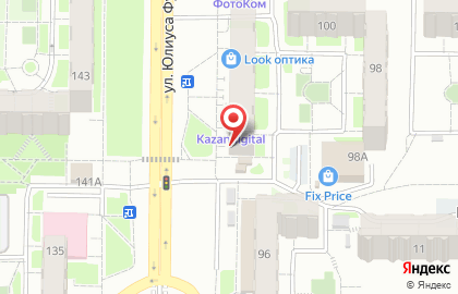 Магазин экопродуктов Медведь на улице Юлиуса Фучика на карте