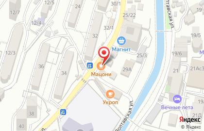 Магазин овощей и фруктов в Центральном районе на карте