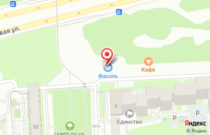 Супермаркет Фасоль на улице Братьев Касимовых на карте