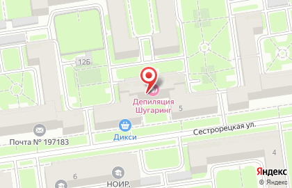 Киоск по ремонту обуви, Приморский район на Сестрорецкой улице на карте