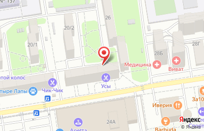 Олимпия на бульваре Комарова на карте