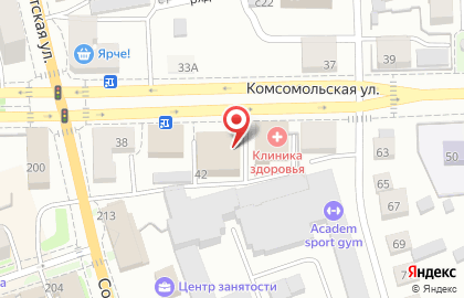 Парикмахерская Шарм на Комсомольской на карте