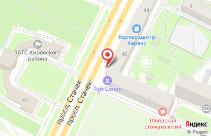 Салон офисной мебели Дэфо на проспекте Стачек на карте