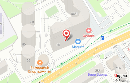 Ямская-Болотникова, ЗАО Горжилстрой на карте
