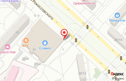 Банкомат МКБ на бульваре Маршала Рокоссовского на карте