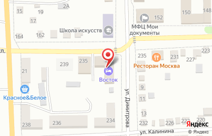 Гостиница Восток, гостиница на Коммунистической улице на карте