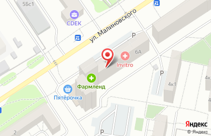 ООО СтройСнаб на улице Малиновского на карте