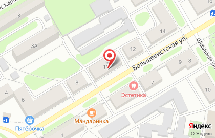 Сундучок на Большевистской улице на карте