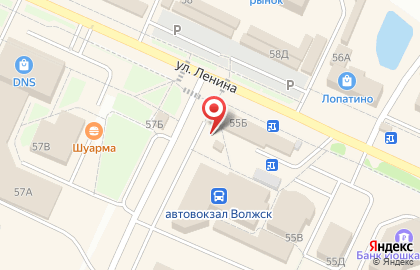 Банкомат, Волго-Вятский банк Сбербанка России, ОАО, г. Волжск на улице Ленина на карте