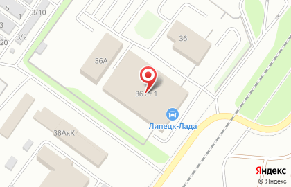 Автосалон Липецк-Лада на карте