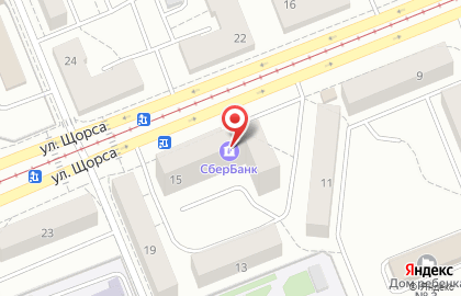 Киоск по продаже цветов, Кировский район на улице Щорса на карте