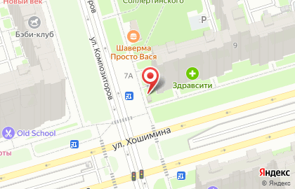 Магазин овощей и фруктов на проспекте Просвещения на карте
