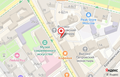Храм Толгской иконы Божией Матери Высоко-Петровский мужской монастырь на карте