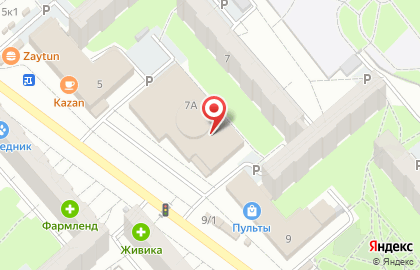 Служба заказа товаров аптечного ассортимента Аптека.ру на улице Пехотинцев на карте