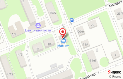 Гипермаркет Магнит в Твери на карте