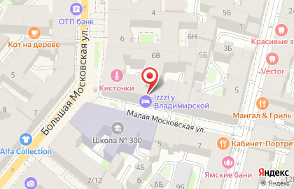 Медицинский центр Блакит на Малой Московской улице на карте