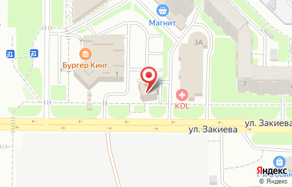 Транспортная компания Голден Транс Лайн на улице Закиева на карте