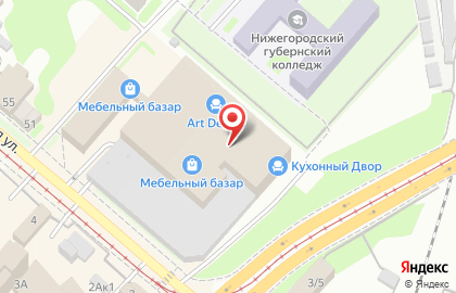 Мебельный магазин в Нижнем Новгороде на карте