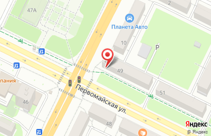 Цветочная компания SunRose на Первомайской улице на карте