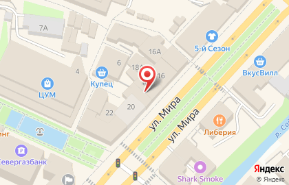 Tele2 Вологда на улице Мира на карте