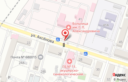 Киоск по продаже печатной продукции Союзпечать на улице Аксёнова на карте