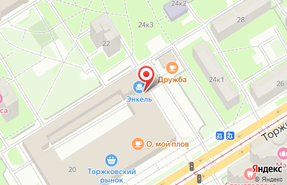 Зоомагазин Вака на Торжковской улице на карте