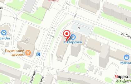 Торговый центр на ул. Гагарина, 6Б на карте