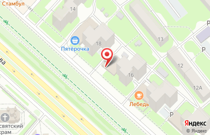Магазин Сомово мебель на улице Водопьянова на карте