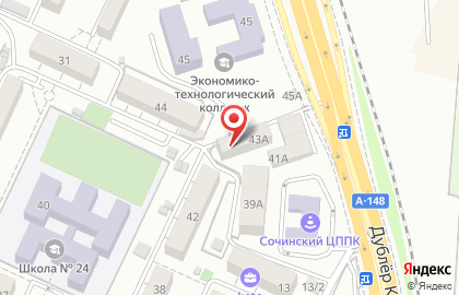 Общежитие на улице Чайковского на карте